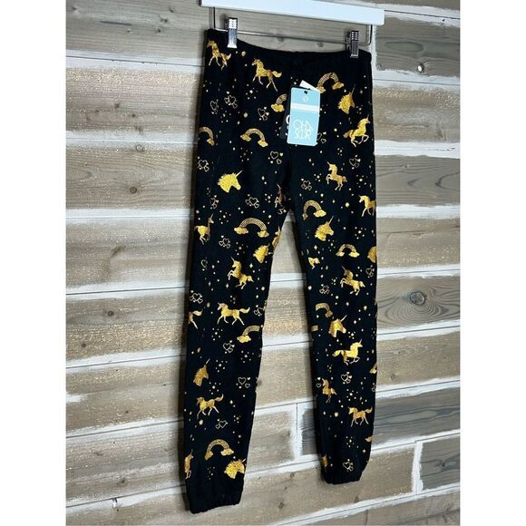 Chaser girls NWT golden unicorn Soft sparkle sweatpants rainbow Sz 12 - Picture 6 of 8